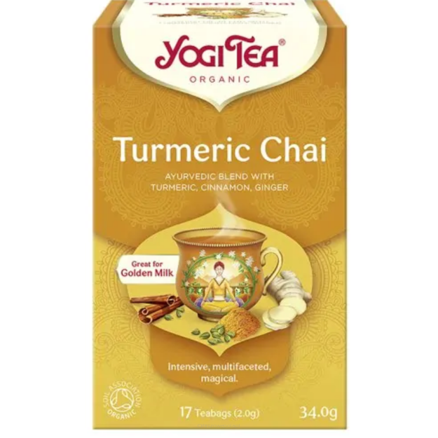 Herbata złoty chai z kurkumą Turmeric Chai (17 x 2g) Yogi Tea