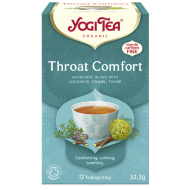 Herbata na gardło Throat Comfort (17 x 1,9g) Yogi Tea