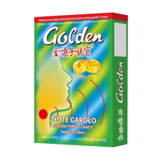 Pastylki na ból gardła „Golden Throat” 12 szt 22,8 g