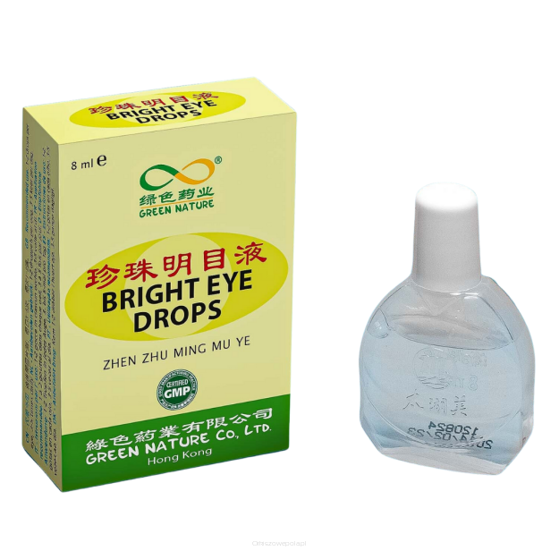 Nawilżające krople do oczu Bright eye drops (ZhenZhuMingMuDiYanYe) 8ml