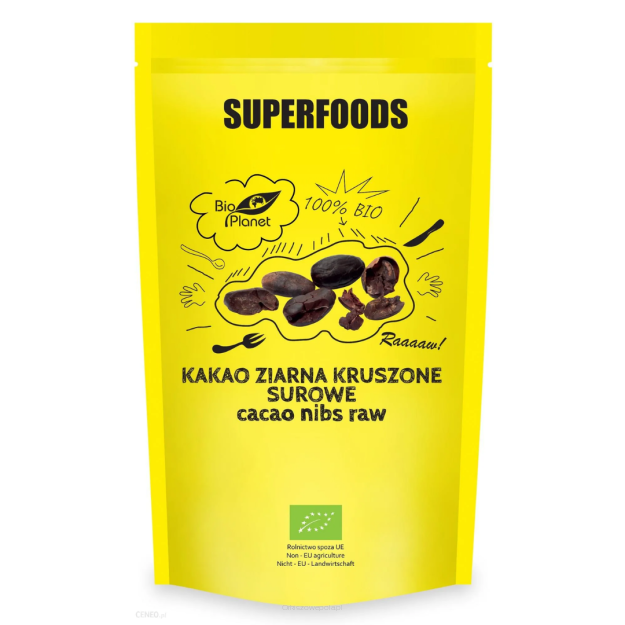 Kakao ziarna kruszone surowe 250g Bio Planet