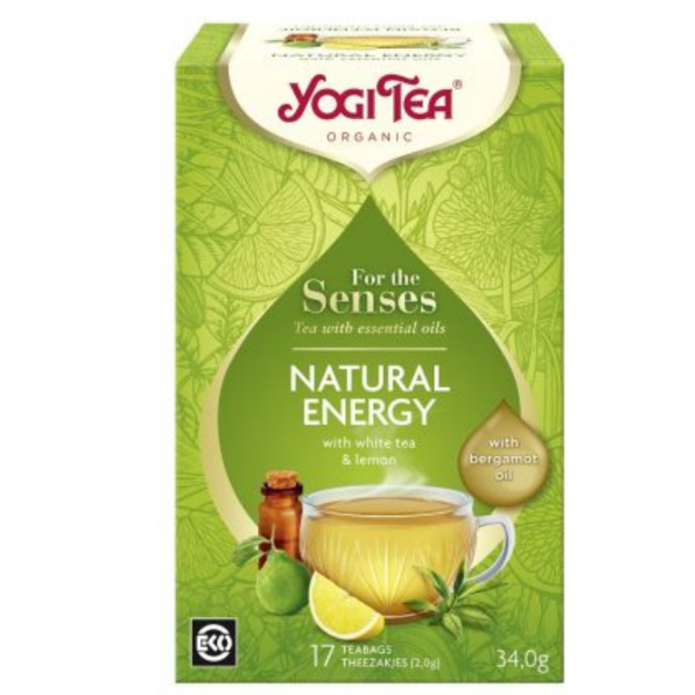 Herbata biała dla zmysłów Senses Natural Energy (17 x 2g) Yogi Tea