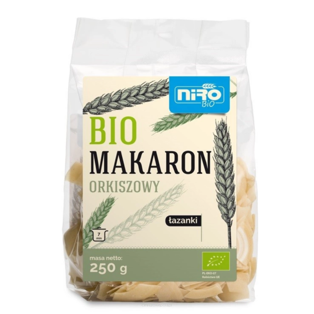 Makaron orkiszowy łazanki 250g Niro