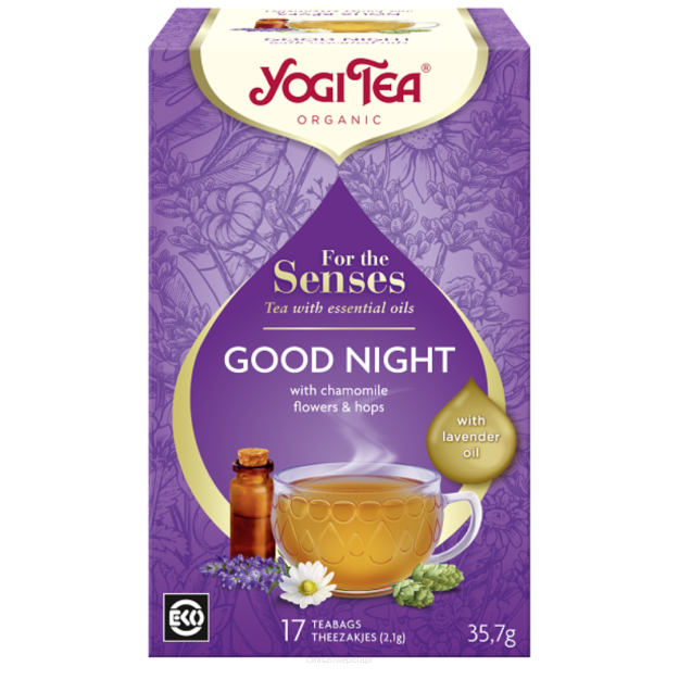 Herbata dla zmysłów Senses Good Night (17 x 2,2g) Yogi Tea