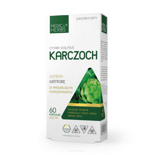 Medica Herbs Karczoch 600 mg, 60 kaps