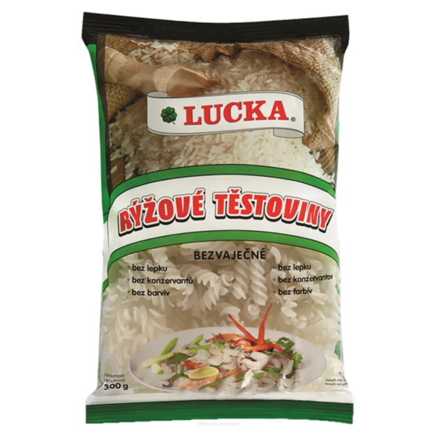 Makaron ryżowy świderki bezglutenowy 300g Lucka