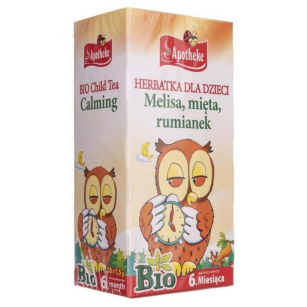 Herbatka dla dzieci uspokajająca (melisa, mięta, rumianek) bio (20 x 1,5g) Apotheke