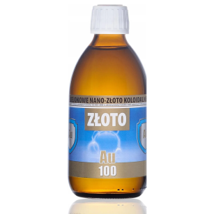 Nano-Złoto koloidalne Au100 10ppm 300ml PRO AKTIV