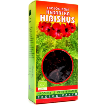Herbatka z kwiatów hibiskusa eko 50g Dary Natury