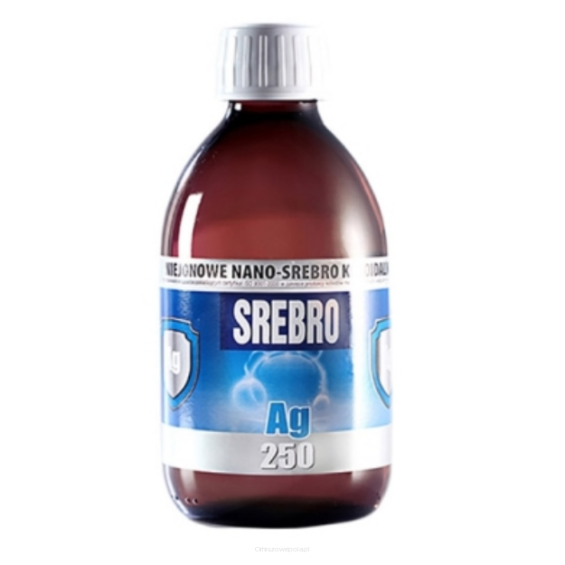 Niejonowe nano-srebro koloidalne 25 ppm 300ml