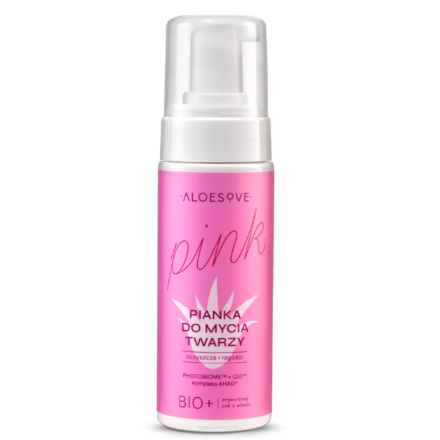 Pianka myjąca do twarzy 150ml ALOESOVE PINK