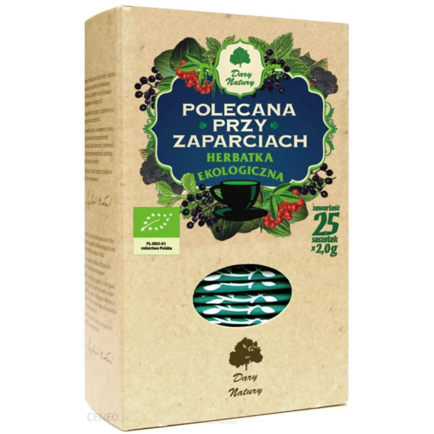 Herbata polecana przy zaparciach (25 x 2g) Dary Natury