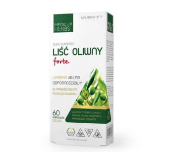 Medica Herbs Liść oliwny forte 520mg, 60 kaps