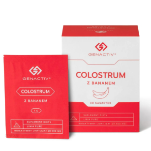 Colostrum z bananem 30 saszetek Genactiv