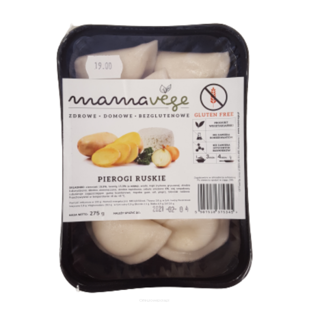 Pierogi ruskie bezglut.  Mamavege 275g