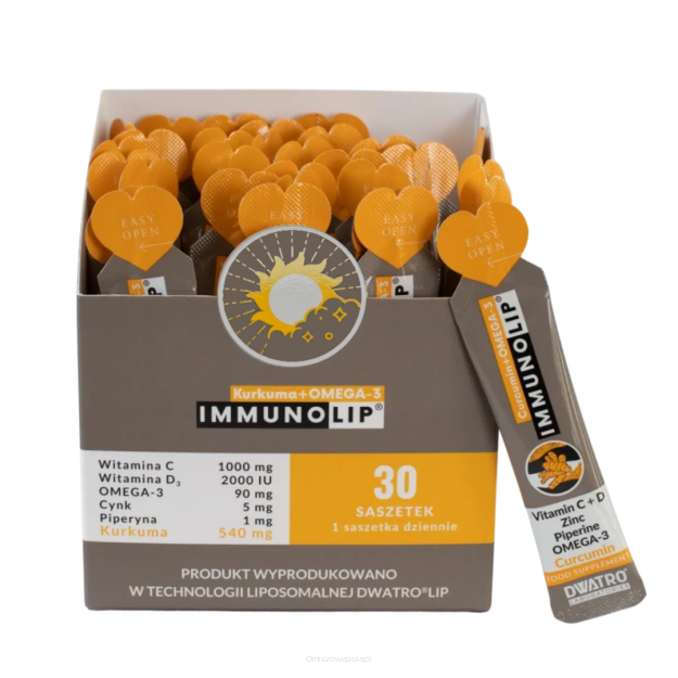 ImmunoLip kurkuma+OMEGA-3 żel liposomalny DWATRO