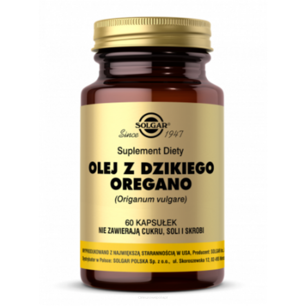 Olej z dzikiego oregano 60 kapsułek Solgar