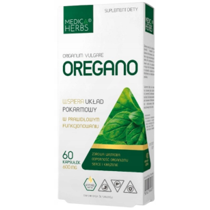 Oregano 600mg 60 kapsułek Medica Herbs