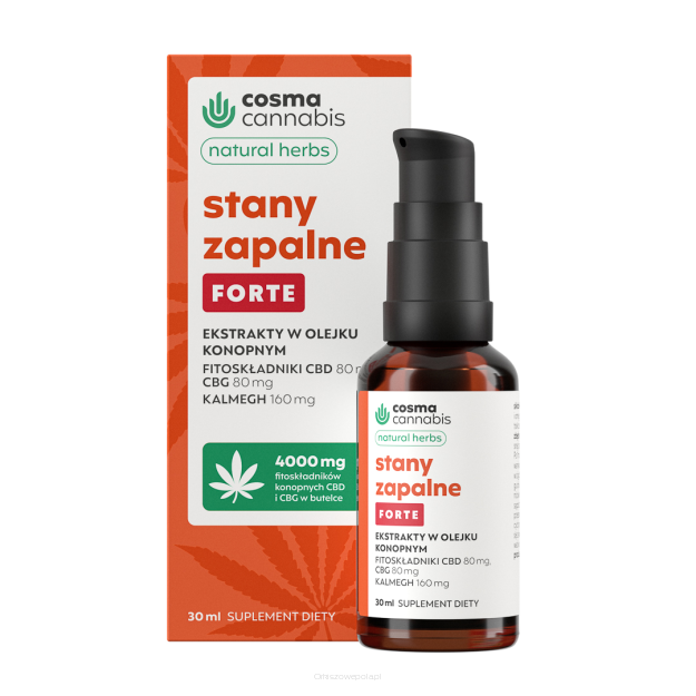 Cosma Cannabis Stany Zapalne Forte Natural Herbs30ml