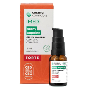 Med Stany Zapalne Forte CBD i CBG 15 ml Cosma Cannabis 