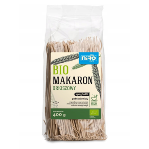 Makaron orkiszowy pełnoziarnisty spaghetti 400g Niro